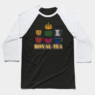 Royal-tea : Six Musical Design Baseball T-Shirt